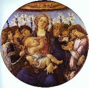 Sandro Botticelli Madonna and Child with Eight Angels Spain oil painting artist